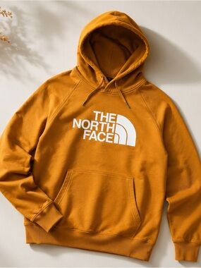 The North Face Mustard Yellow Logo Hoodie